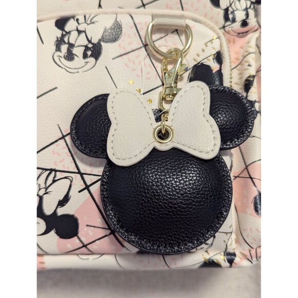 Disney Baby Petunia Pickle Bottom Minnie Mouse Mini Backpack  White/Gold/Pink Wi - Picture 2 of 8
